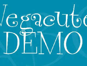 Vegacute DEMO font