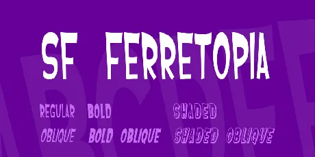 SF Ferretopia font