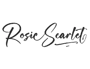 Rosie Scarlet font