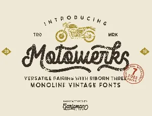 Motowerks Vintage Script font