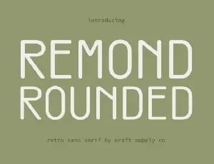 Remond Rounded font