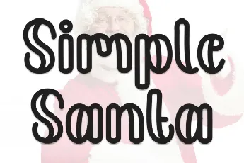 Simple Santa Display font