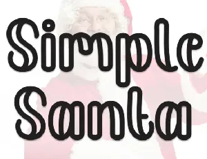 Simple Santa Display font