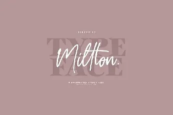 Millton Duo font