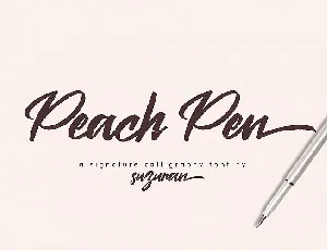 Peach Pen Calligraphy font