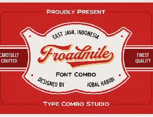 Froadmile font