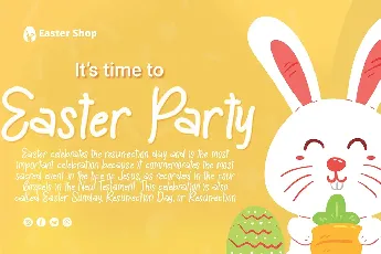 Yellow Easter font