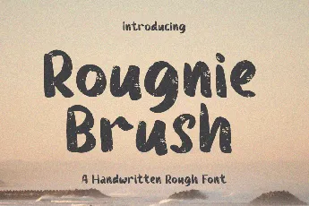 Rougnie Brush font