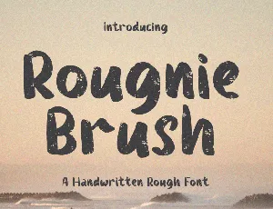 Rougnie Brush font