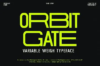 Orbit Gate font