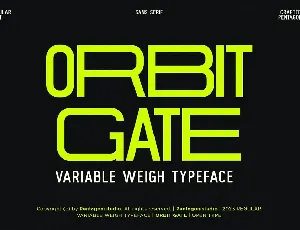 Orbit Gate font