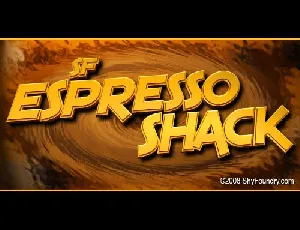 SF Espresso Shack font