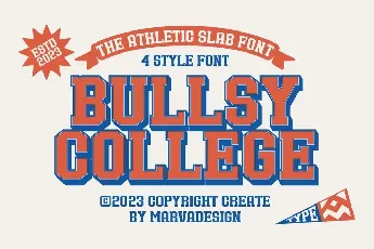 Bullsy College font