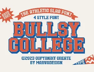 Bullsy College font