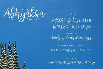 Abhyaksa Handwritten font