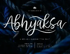 Abhyaksa Handwritten font