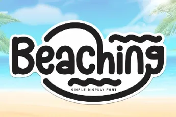 Beaching Display font