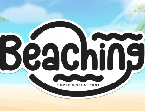 Beaching Display font