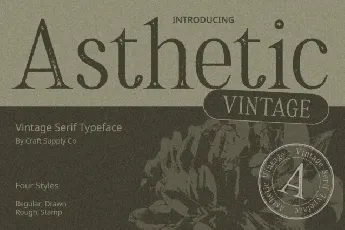 Asthetic Vintage font