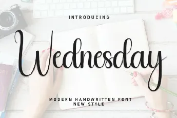 Wednesday Calligraphy font