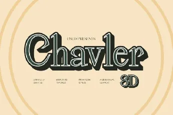 Chavler 3D font