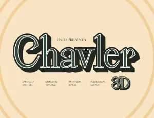 Chavler 3D font