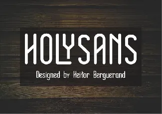 Holy Sans Serif font