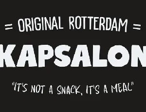 Kapsalon Typeface font