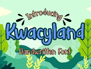 Kwacyland Script font