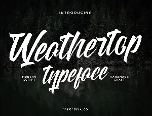 Weathertop font