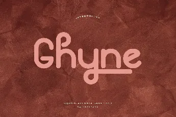 Ghyne font