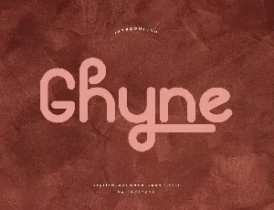 Ghyne font