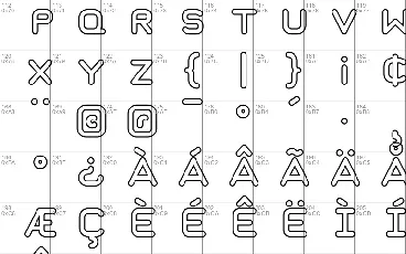 Taurus Mono Outline font