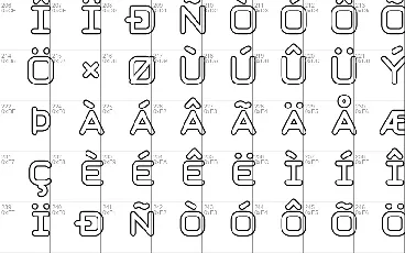 Taurus Mono Outline font