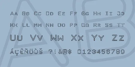 Taurus Mono Outline font