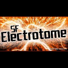 SF Electrotome font