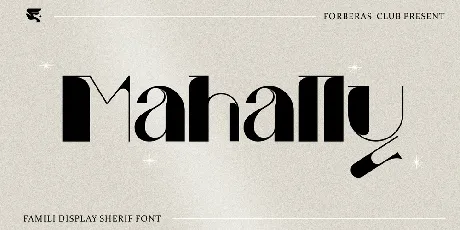 Mahally font