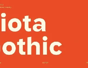 TG Riota Gothic Family font