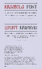 Kramola font