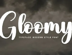 Gloomy Script font