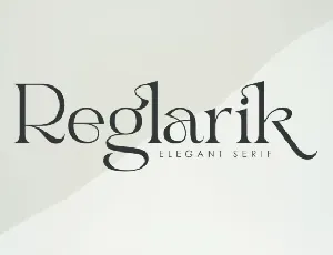 Reglarik font