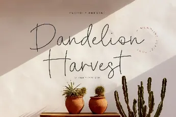 Dandelion Harvest font