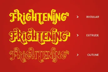 Frightening FREE font