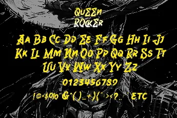 Queen Rocker-Personal use font