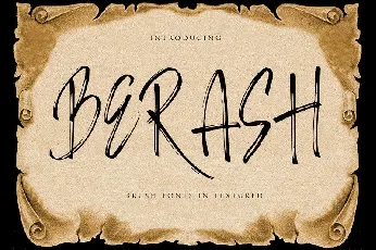 Berash Brush font