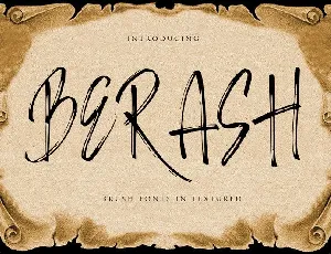 Berash Brush font