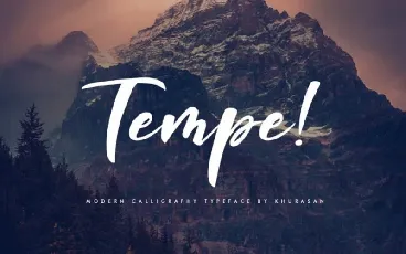 Tempe Calligraphy font