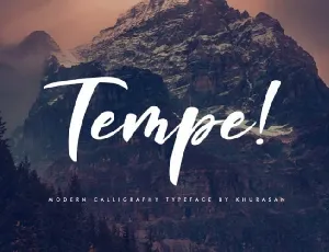 Tempe Calligraphy font