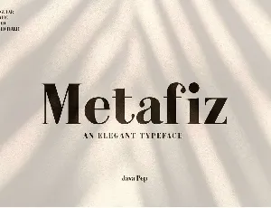 Metafiz font