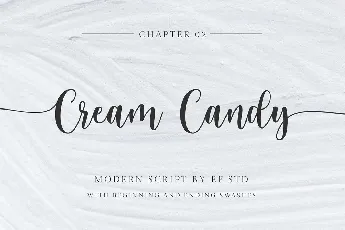 Cream Candy Modern Script font